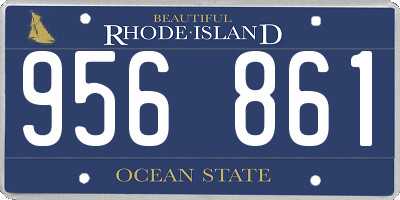 RI license plate 956861