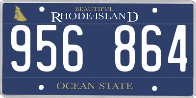 RI license plate 956864