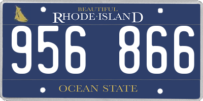 RI license plate 956866