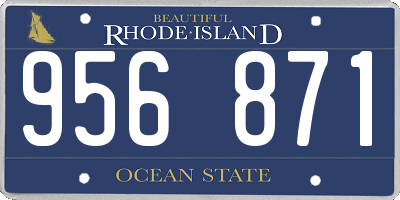 RI license plate 956871