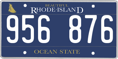 RI license plate 956876