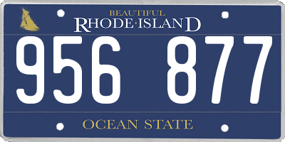 RI license plate 956877