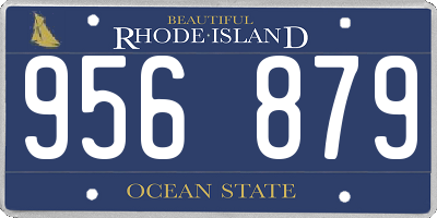 RI license plate 956879