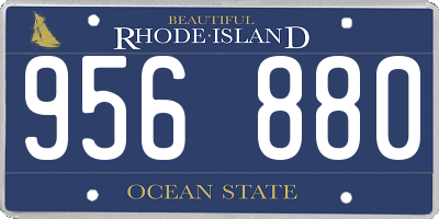 RI license plate 956880