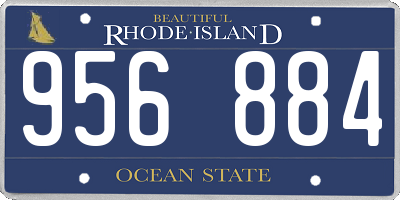 RI license plate 956884