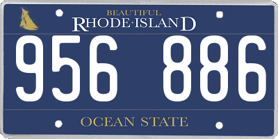 RI license plate 956886