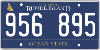 RI license plate 956895