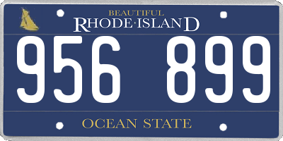 RI license plate 956899