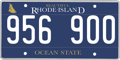 RI license plate 956900