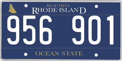 RI license plate 956901