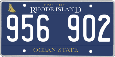 RI license plate 956902