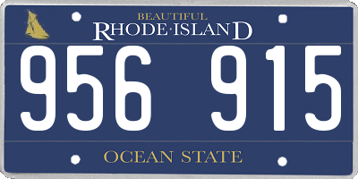 RI license plate 956915