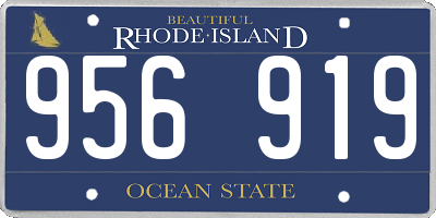 RI license plate 956919