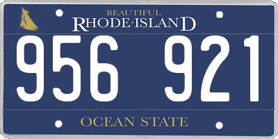 RI license plate 956921