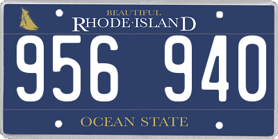 RI license plate 956940