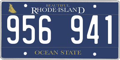RI license plate 956941
