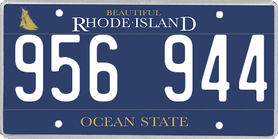RI license plate 956944