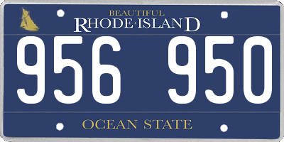 RI license plate 956950