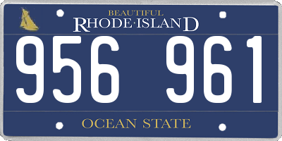 RI license plate 956961