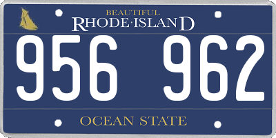 RI license plate 956962