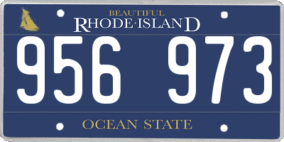 RI license plate 956973