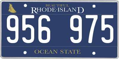 RI license plate 956975