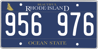 RI license plate 956976