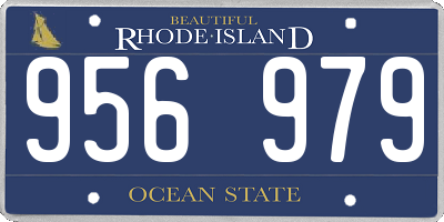 RI license plate 956979
