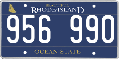 RI license plate 956990