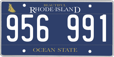 RI license plate 956991