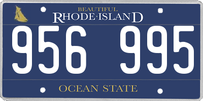 RI license plate 956995