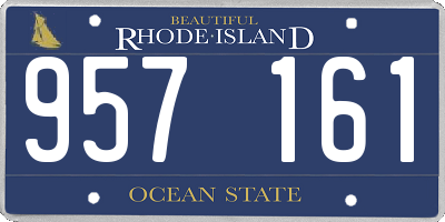 RI license plate 957161