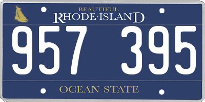 RI license plate 957395