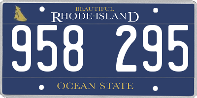RI license plate 958295