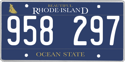 RI license plate 958297