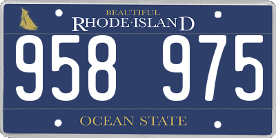 RI license plate 958975
