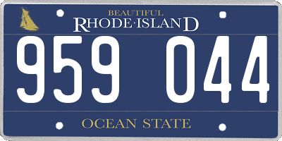 RI license plate 959044