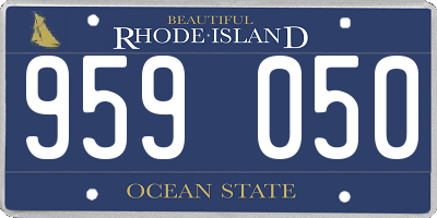 RI license plate 959050