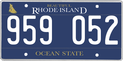 RI license plate 959052