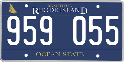 RI license plate 959055