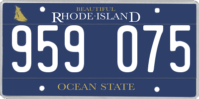 RI license plate 959075