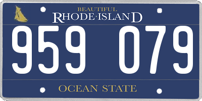 RI license plate 959079