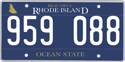 RI license plate 959088