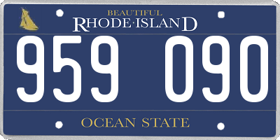 RI license plate 959090