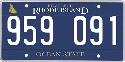 RI license plate 959091
