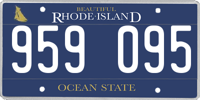 RI license plate 959095