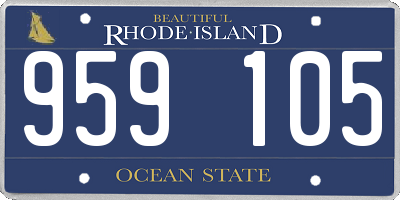 RI license plate 959105