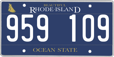 RI license plate 959109