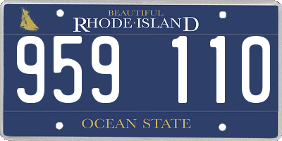 RI license plate 959110