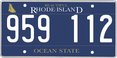 RI license plate 959112